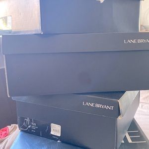 Lane Bryant tan booties